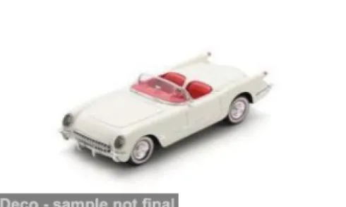 Chevrolet Corvette (C1), weiss/rot, 1:43, Spark