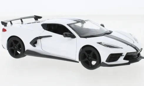 Chevrolet Corvette Stingray (C8), weiss, 2020, 1:24, Maisto
