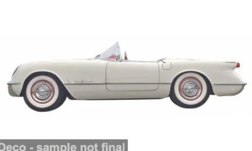Chevrolet Corvette, weiss, 1955, 1:64, Maisto