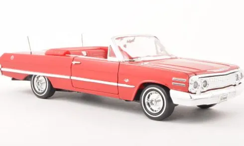 Chevrolet Impala Convertible, rot, 1963, 1:24, Welly