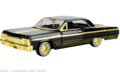 Chevrolet Impala, schwarz/gold, 1964, 1:24, Motormax