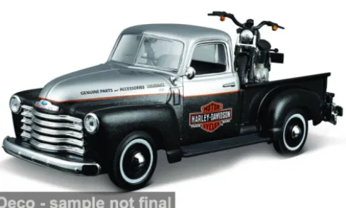 Chevrolet 3100, schwarz/silber, 1950, 1:24, Maisto