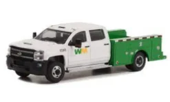 Chevrolet Silverado 3500HD Dually, 2018, WM - Waste Management, 1:64, Greenlight