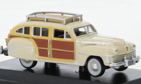 Chrysler Town & Country, beige/Holzoptik, 1942, 1:87, Oxford