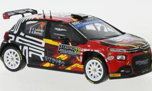 Citroen C3 Rally2, Rallye WM, Rally Monte Carlo, 2023, #22, S.Lefebvre/A.Malfoy, 1:43, IXO