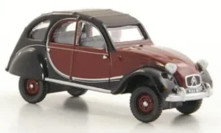 Citroen 2CV Charleston, dunkelrot/schwarz, 1963, 1:76, Oxford