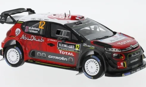 Citroen C3 WRC, Rallye WM, Rallye Schweden, 2018, Citroen Total Abu Dhabi World Rally Team, #12, M.Ostberg/T.Eriksen, 1:43, Spark