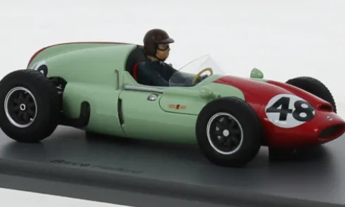 Cooper T51, dunkelgrün/rot, Formel 1, GP Frankreich, 1960, #48, B.Halford, 1:43, Spark