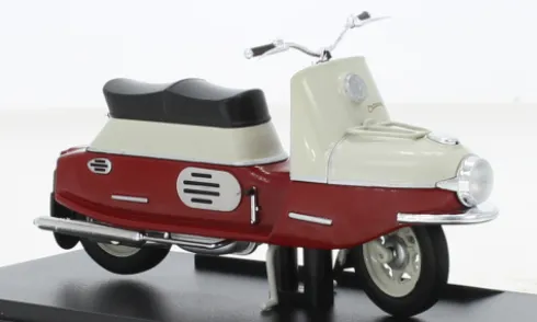 CZ 175/501 Cezeta, dunkelrot/beige, 1958, 1:18, Abrex