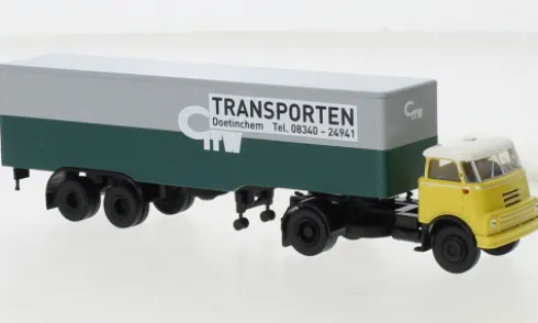 DAF DO 2000 Koffer-SZ, 1957, Geldersche Tramwegen, 1:87, Brekina