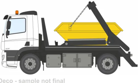 DAF Absetzkipper, weiss, 1:76, Oxford
