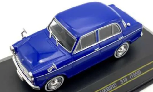 Datsun Bluebird 310, blau, 1959, 1:43, First 43 Models