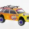 Datsun 510 Wagon 4x4 Kaido Islands V1, orange/violett, 1969, 1:64, Mini GT