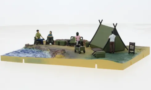 Diorama Country Side, hellgrün, 1:64, BM Creations