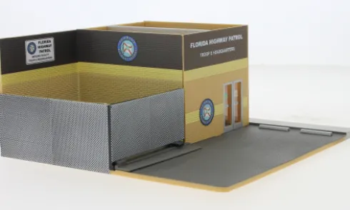 Diorama Polizeistation, Florida Highway Patrol, 1:64, Greenlight