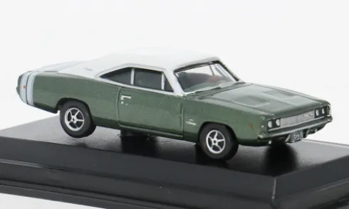 Dodge Charger, dunkelgrün/weiss, 1968, 1:87, Oxford