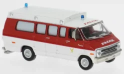 Dodge B 200 Ambulance, 1975, Falck, 1:87, Brekina