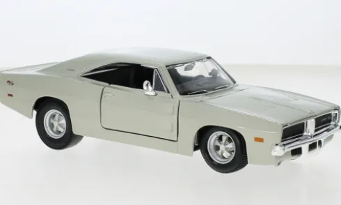 Dodge Charger R/T, silber, 1969, 1:24, Maisto