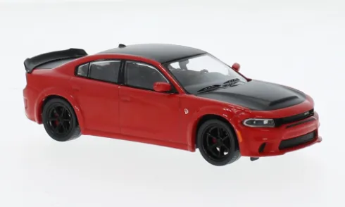 Dodge Charger SRT Hellcat, rot/schwarz, 2021, 1:43, IXO