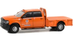Dodge RAM 3500 Dually Flatbed, 2023, City of Austin Public Works, 1:64, Greenlight