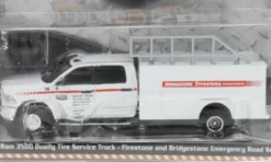 Dodge RAM 3500 Dually Tire Service Truck, 2018, Firestone and Bridgestone Road Service, 1:64, Greenlight