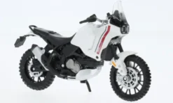 Ducati DesertX, weiss/rot, 1:18, Maisto
