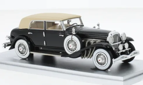 Duesenberg Model J Torpedo Berline di Rollston, schwarz/beige, 1932, 1:43, Kess