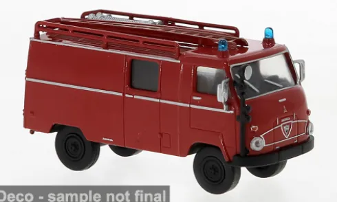 Faun F 24 LF 8, rot/schwarz, 1962, 1:87, Brekina