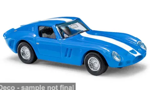 Ferrari 250 GTO, blau/weiss, 1962, 1:87, Busch
