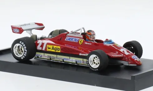 Ferrari 126C2 turbo, Formel 1, GP San Marino, 1982, #27, G.Villeneuve, 1:43, Brumm