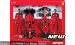Ferrari 2er-Set: SF-23, 2023, C.Leclerc/C.Sainz, 1:24, Bburago