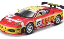 Ferrari F430 GTC, 24h Le Mans, 2008, BMS Scuderia Italia, Pirelli, #97, F.Babini/M.Malucelli, 1:43, Bburago