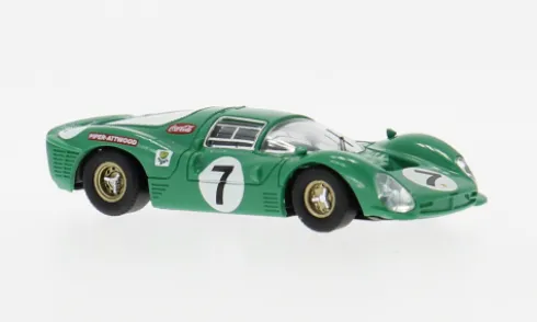 Ferrari 330P3, Kyalami, 1967, #7, D.Piper/R.Attwood, 1:87, Brekina