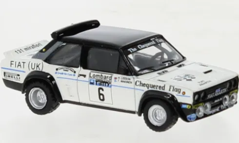 Fiat 131 Abarth, RAC Rally, 1977, Fiat UK, #6, T.Makinen, 1:87, Brekina