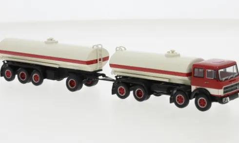Fiat 691 Millepiedi, rot/weiss, 1970, 1:87, Brekina Starline