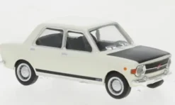 Fiat 128, weiss/schwarz, 1969, 1:87, Brekina Starline