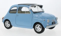 Fiat 500 F Custom, hellblau, 1968, 1:12, KK Scale