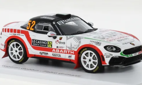 Fiat 124 Rally RGT, Rallye WM, Rallye Monte Carlo, 2022, #52, R.Gobbin/F.Grimaldi, 1:43, Spark