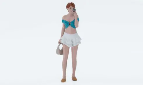 Figur Ada, blue/white, 1:43, Atlantic
