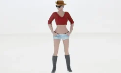 Figur Cora, red/blue, 1:18, Atlantic