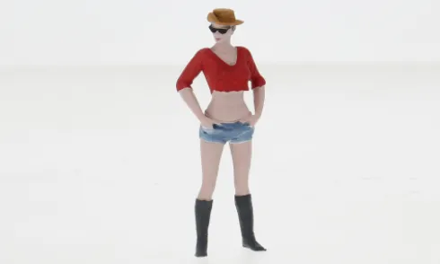 Figur Cora, red/blue, 1:24, Atlantic