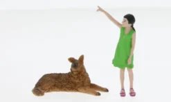 Figuren Kind mit Hund, 1:24, American Diorama