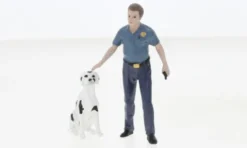 Figur Firefighters - Fire Dog Training, 1:24, American Diorama