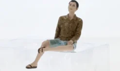 Figur Seated Couple Series III - Figure A, 1:18, American Diorama