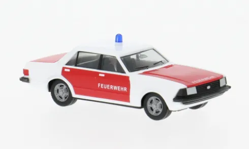 Ford Granada, weiss/rot, Feuerwehr, 1:87, Herpa