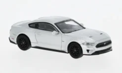 Ford Mustang GT, silber, 2018, 1:87, Minichamps