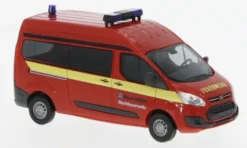 Ford Transit Custom Bus Hochdach, 2012, Werkfeuerwehr Aurubis, 1:87, Busch