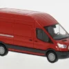 Ford Transit Kasten, rot, 2014, 1:87, Busch
