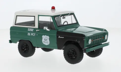 Ford Bronco, 1967, NYPD - New York City Police Department, 1:24, Greenlight