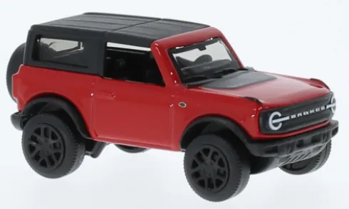 Ford Bronco Wildtrak, rot/schwarz, 2021, 1:64, Bburago